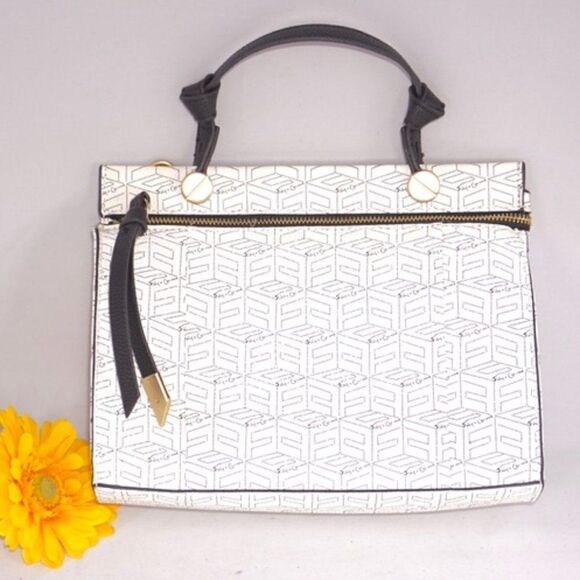 Foley + Corinna Dione Satchel, Ivory / Black - Picture 1 of 6